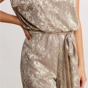 Frank Lyman Design Shimmering Taupe Jumpsuit! Excellent condition- worn once!